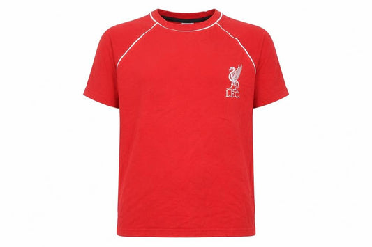 Front view of Ultimate Kids Red Liverpool FC boys’ t-shirt 11-12 years