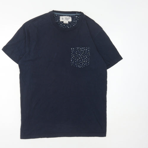 Penguin Men's Black Star Graphic T-Shirt L