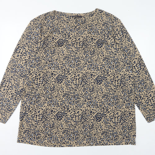 Marks and Spencer Women's Multicoloured Long Sleeve Top
