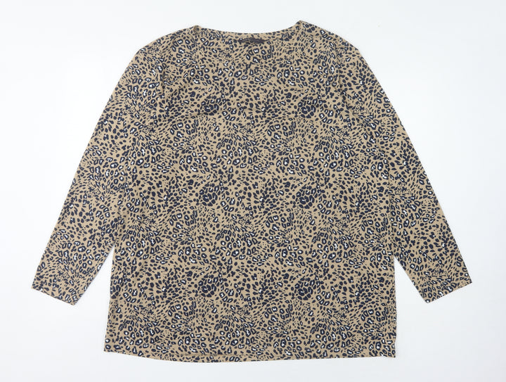 Marks and Spencer Women's Multicoloured Long Sleeve Top