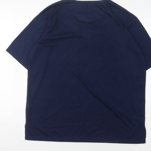 Lucky Women's Blue XL Basic Embroidered T-Shirt