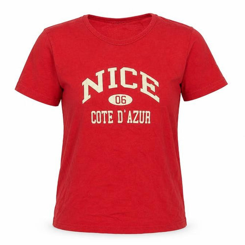 F. Spirit Unisex Red Cotton T-Shirt, Size L
