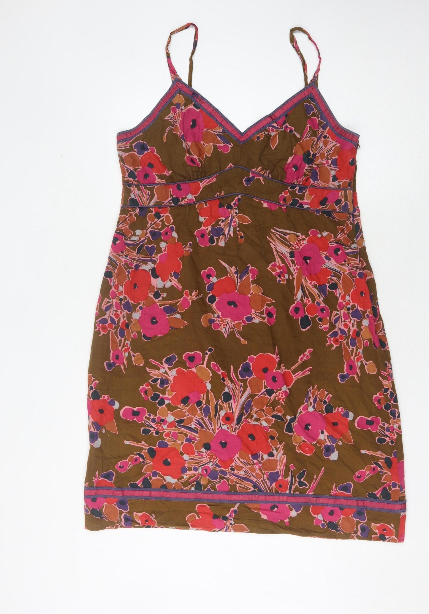 Next Women Floral Slip Dress V-Neck Size 18