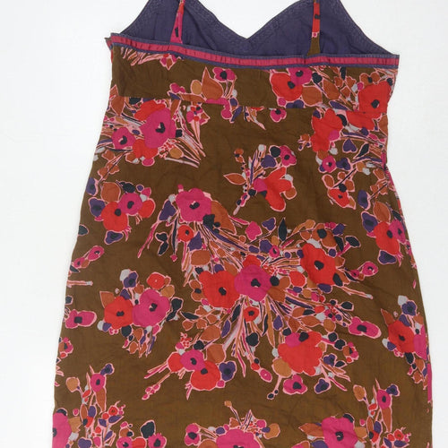 Next Women Floral Slip Dress V-Neck Size 18