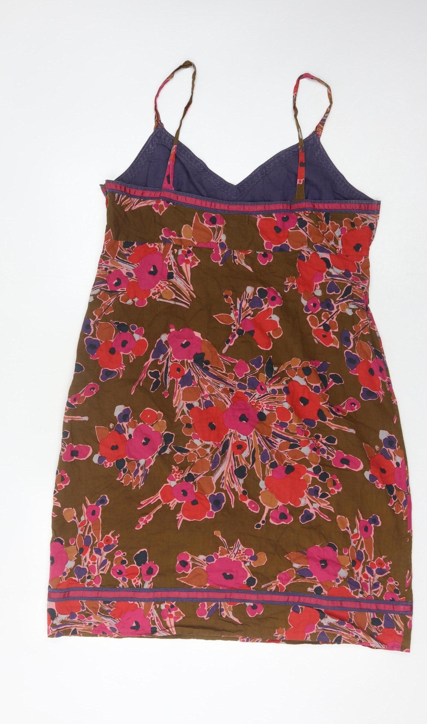 Next Women Floral Slip Dress V-Neck Size 18