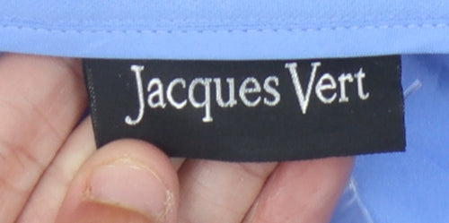 Jacques Vert Women's Blue Midi Skirt, Size 16, Zip Closure