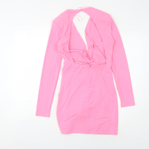 Zara Women's Pink XS Wrap Dress Party Wear