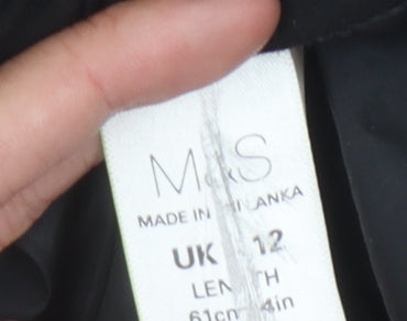 Marks and Spencer Women's Black Pencil Skirt Size 12