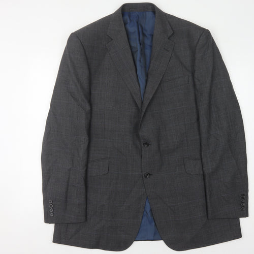 Marks and Spencer Men's Grey Wool Blazer 44 Long