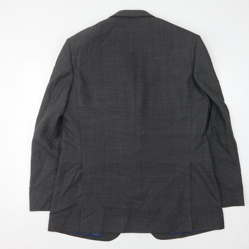 Marks and Spencer Men's Grey Wool Blazer 44 Long