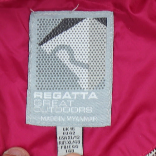 Regatta Women's Red Rain Coat Jacket Size 16