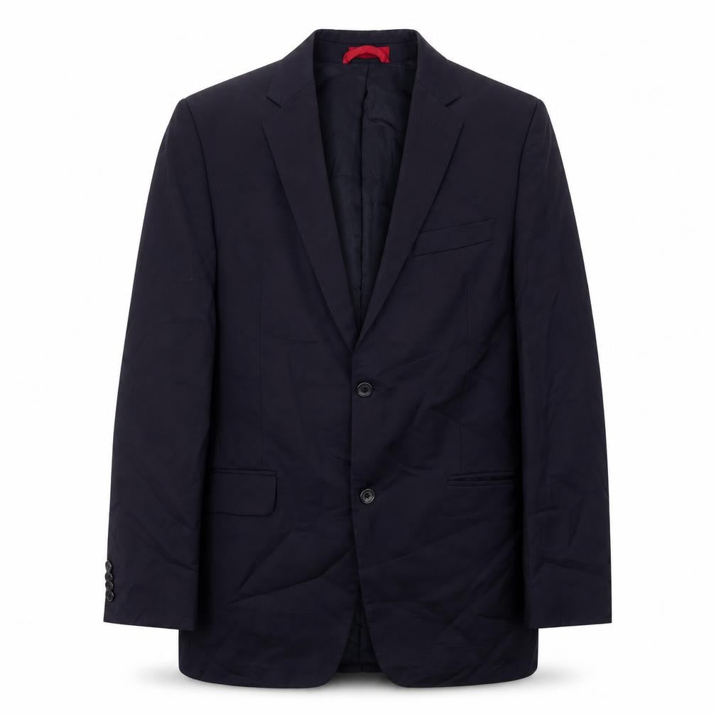 Front view of Alfani Men's Blue Wool Blazer - 40L