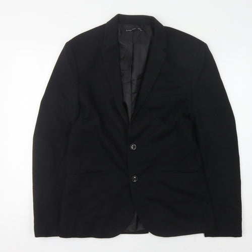 Zara Men Black Blazer Size 40 Formal Jacket
