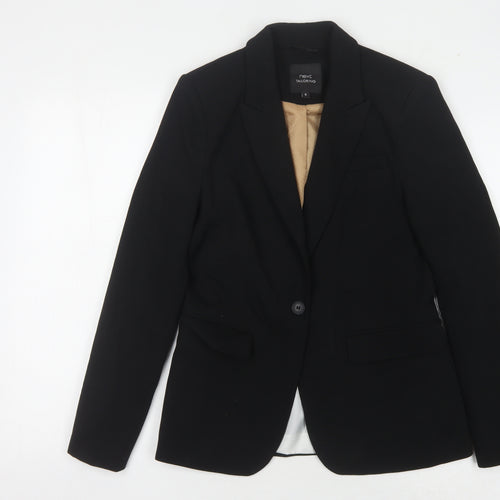 Next Women's Black Regular Fit Blazer - Size 8