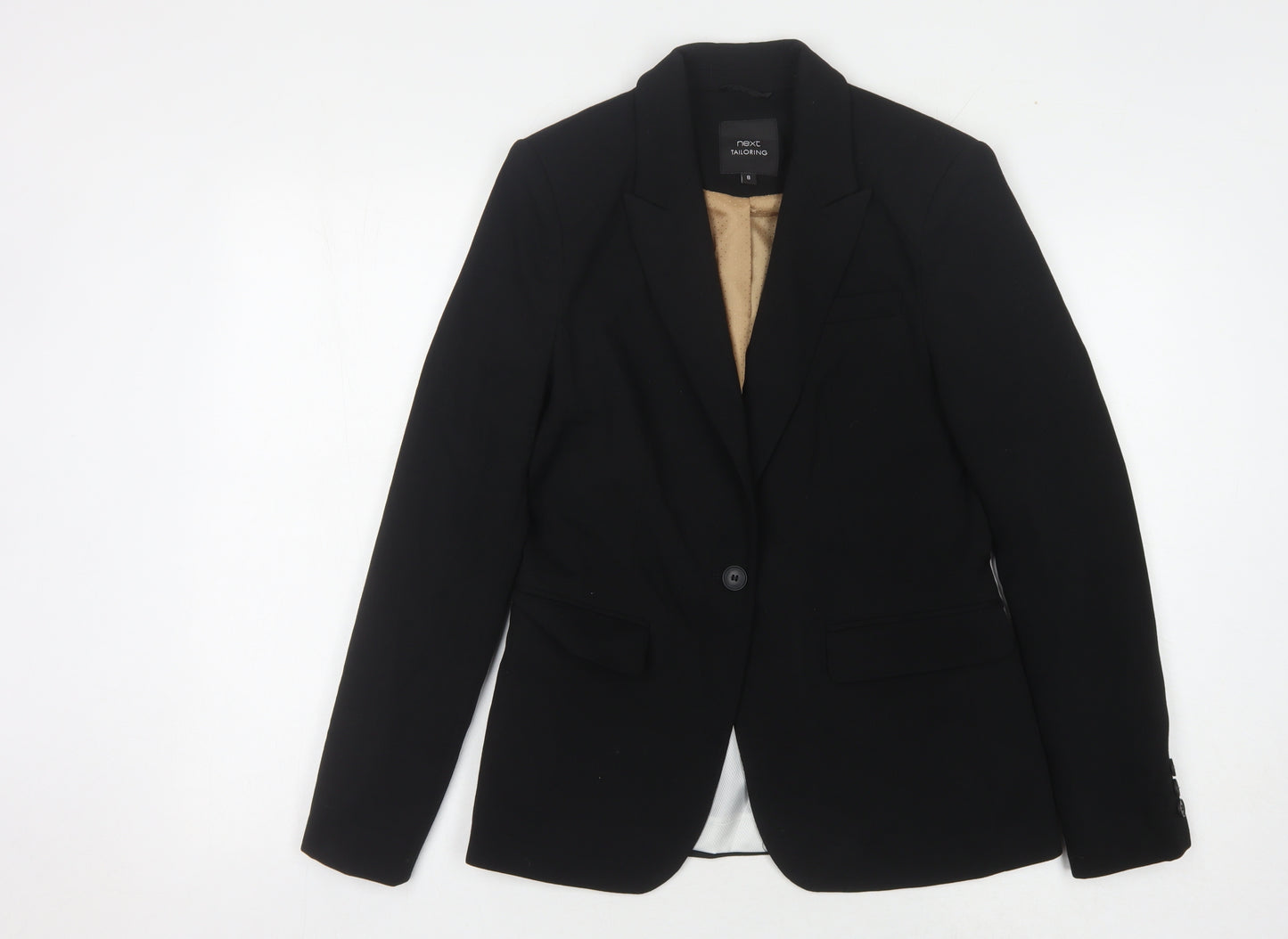 Next Women's Black Regular Fit Blazer - Size 8