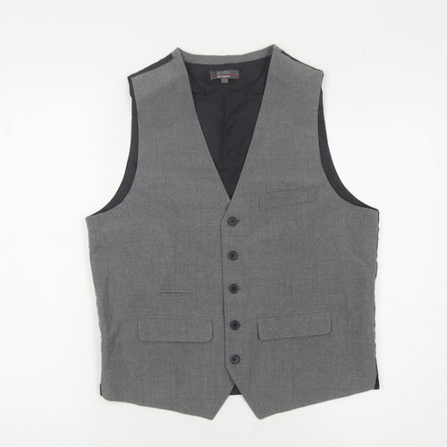 Jeff Banks Men's Grey Waistcoat Size S