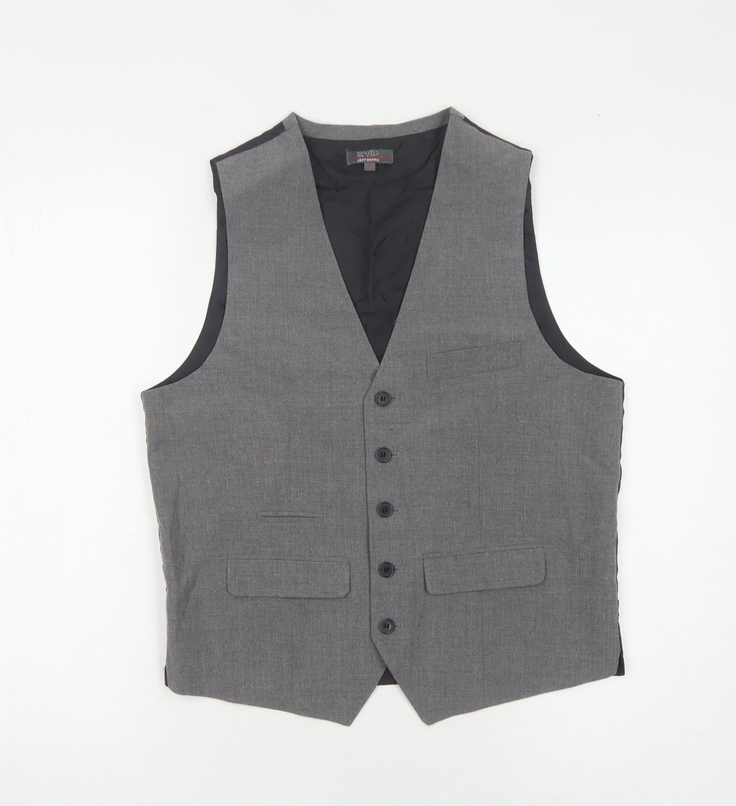 Jeff Banks Men's Grey Waistcoat Size S