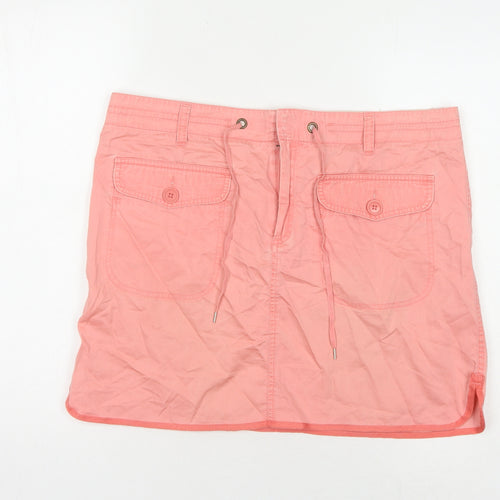 GAP Women's Pink Short Straight Skirt, Size 14 - Cotton Casual