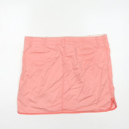 GAP Women's Pink Short Straight Skirt, Size 14 - Cotton Casual
