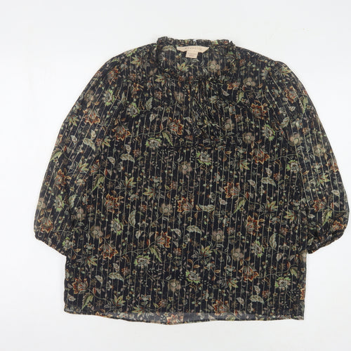 Mauvette Women's Multicoloured Floral Blouse Size 10