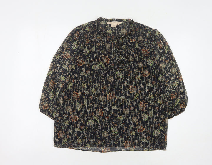 Mauvette Women's Multicoloured Floral Blouse Size 10