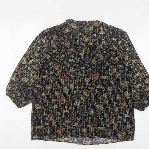 Mauvette Women's Multicoloured Floral Blouse Size 10