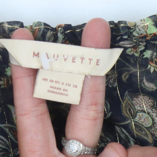 Mauvette Women's Multicoloured Floral Blouse Size 10
