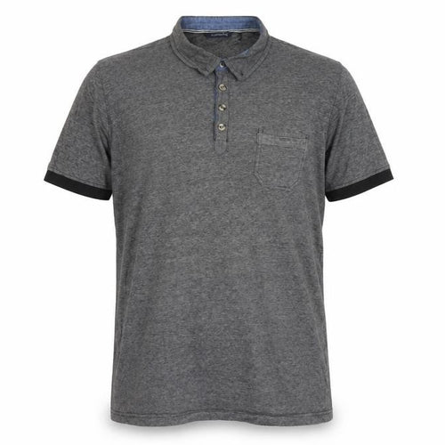 Twisted Soul Men's Grey Polo Shirt L Cotton
