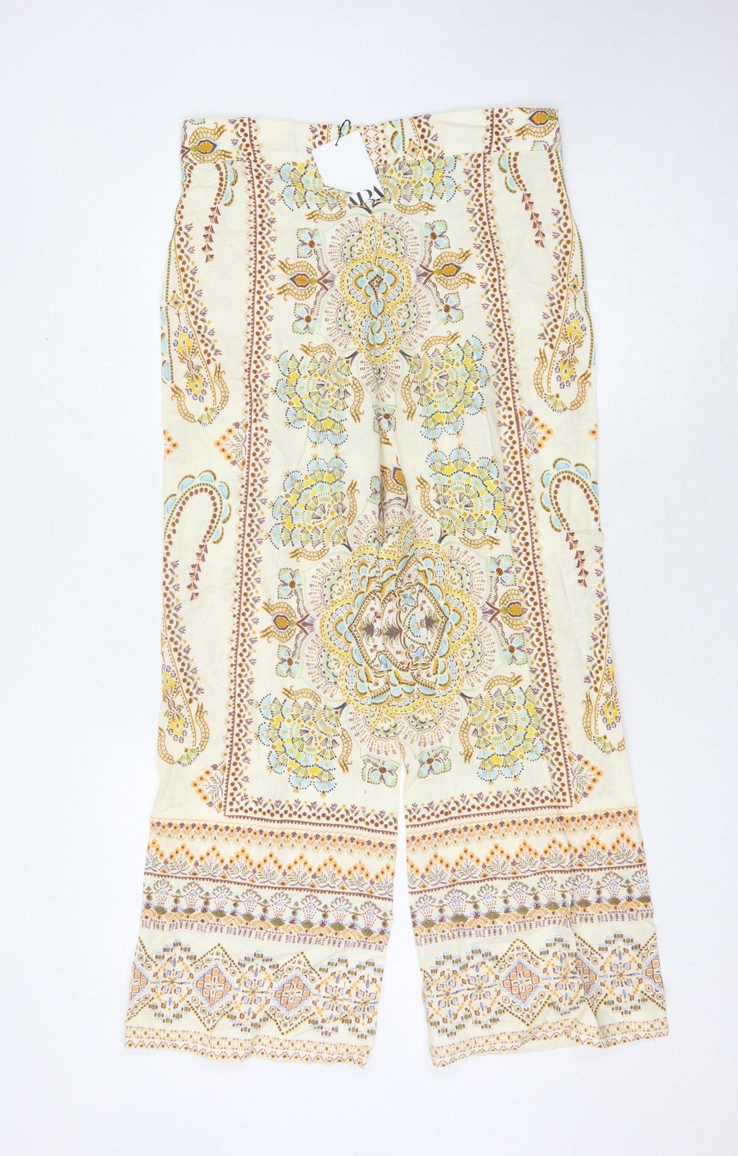 Zara Women's Multicoloured Paisley Trousers M