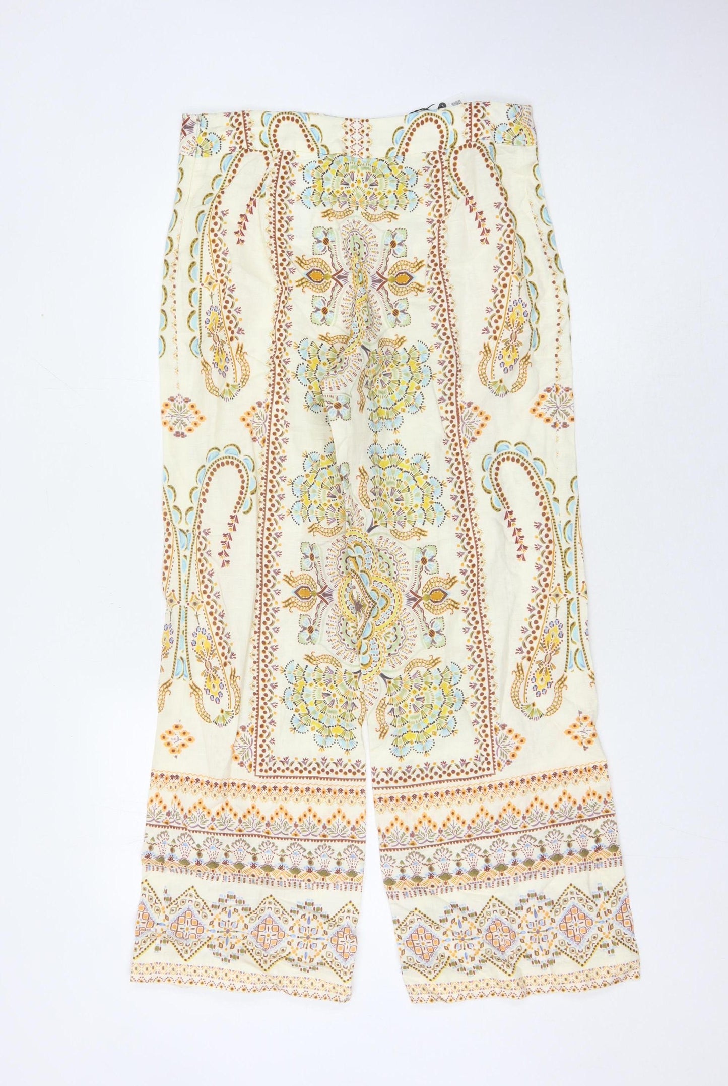 Zara Women's Multicoloured Paisley Trousers M