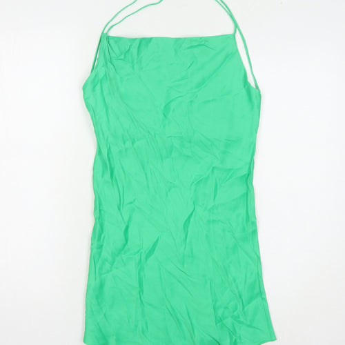 Zara Women's Green XS Slip Dress