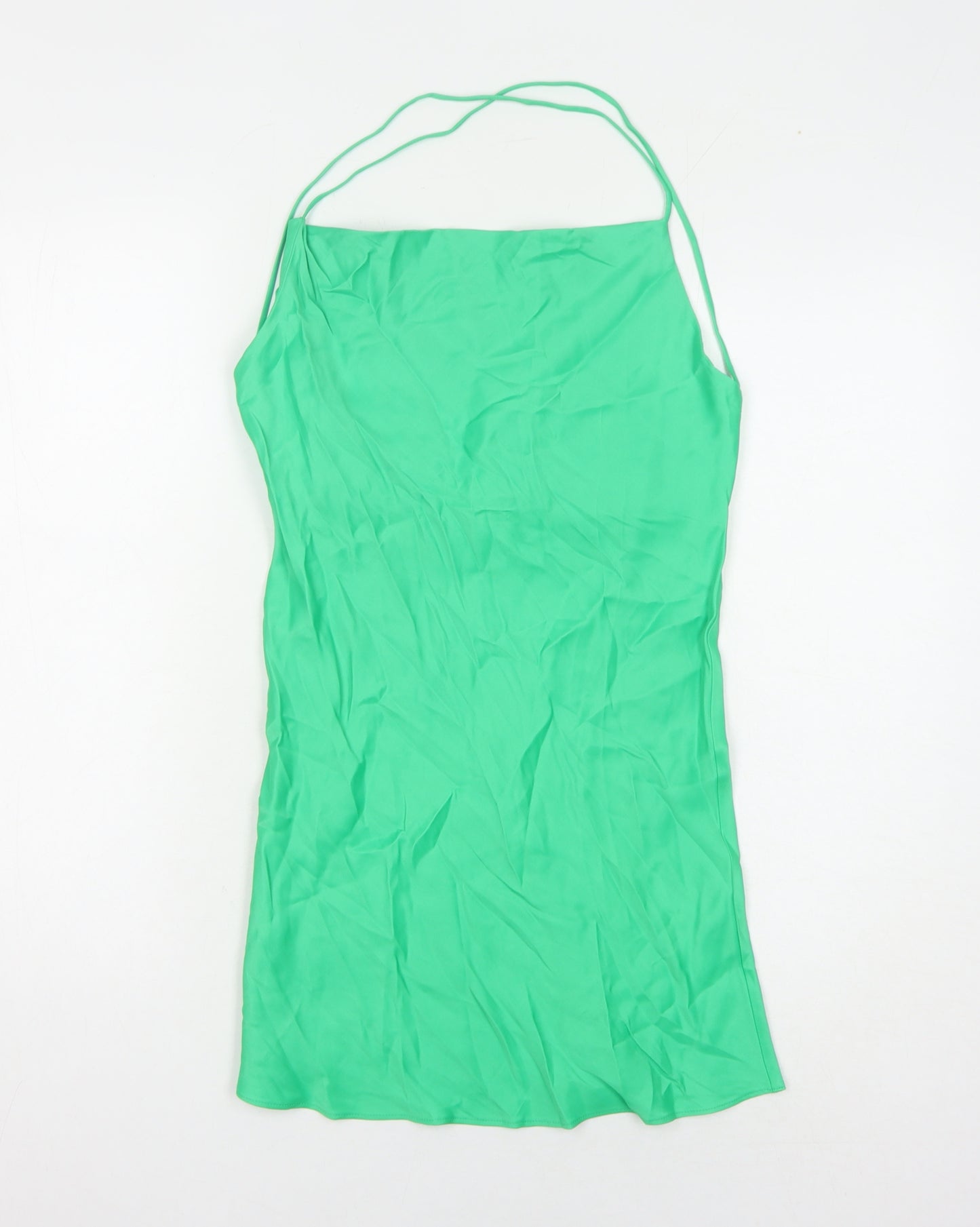 Zara Women's Green XS Slip Dress