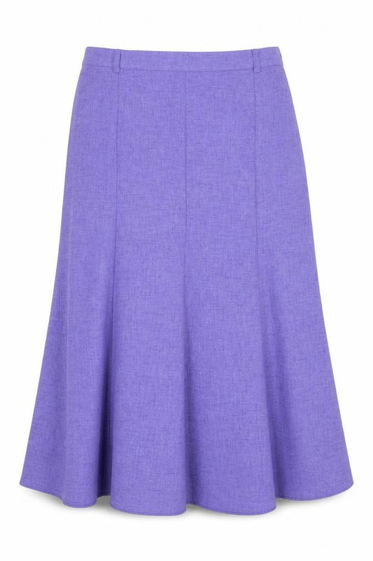 Front view of Eugen Klein Women's Purple Skirt, size 16, Excellent