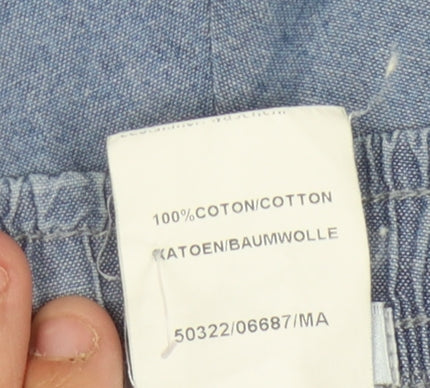 Damart Women's Blue Chambray Shorts Size 16