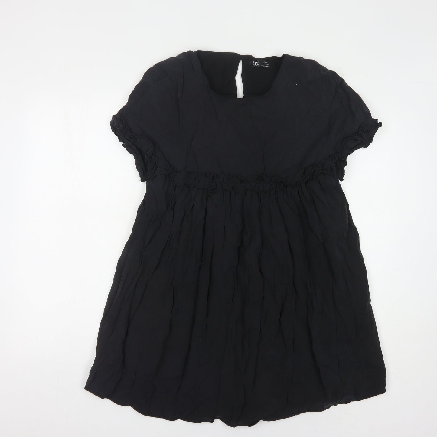 Zara Black Short Sleeve Women's Dress - Size S