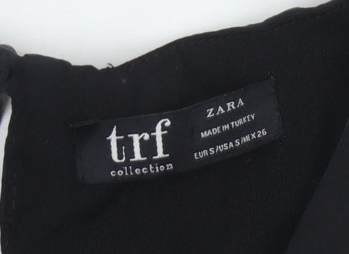 Zara Black Short Sleeve Women's Dress - Size S