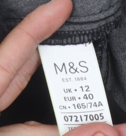 Marks and Spencer Women's Black Knee Length Skirt