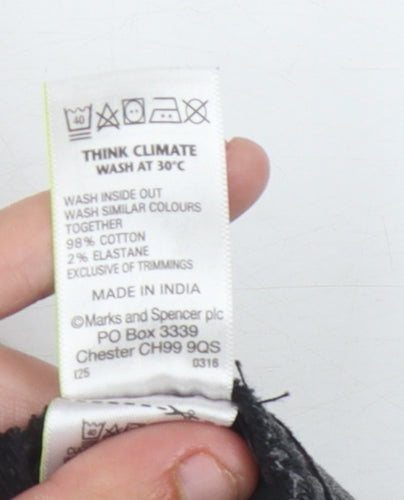 Marks and Spencer Women's Black Knee Length Skirt