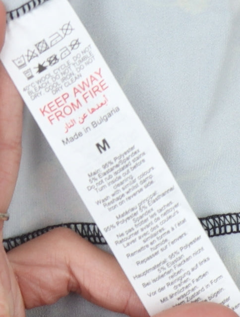 Oasis Women's Black Floral Blouse M