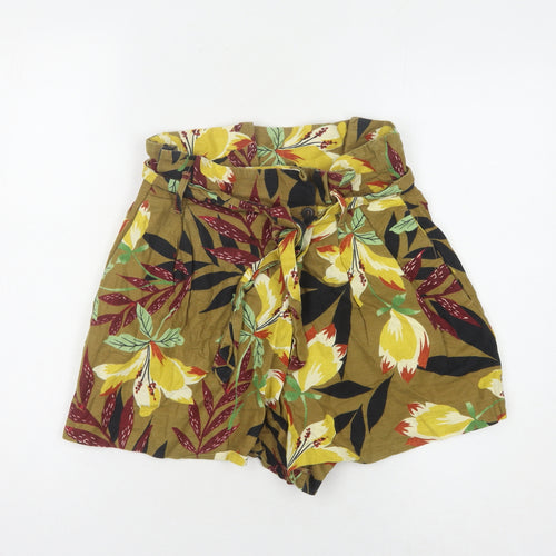 Zara Basic Women’s Multicoloured Paperbag Shorts XS