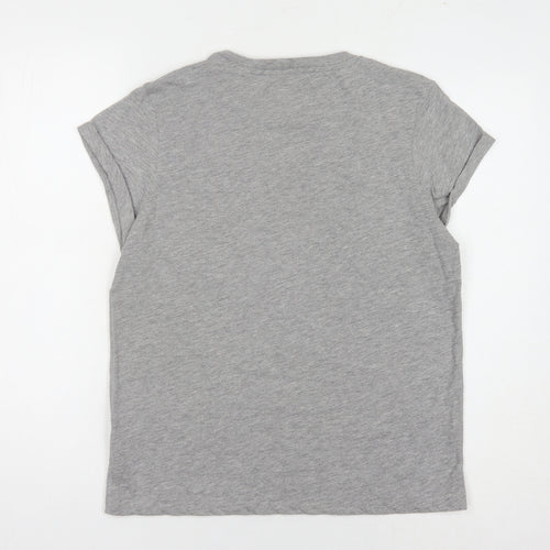Jack Wills Women's Grey Crew Neck T-Shirt Size 10