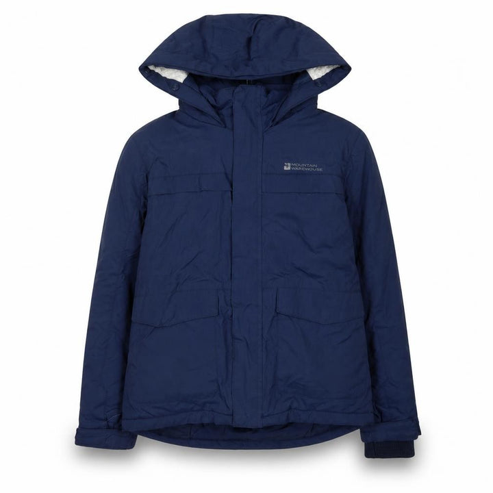 Mountain Warehouse Boys Blue Parka Jacket, Size 7-8, Waterproof