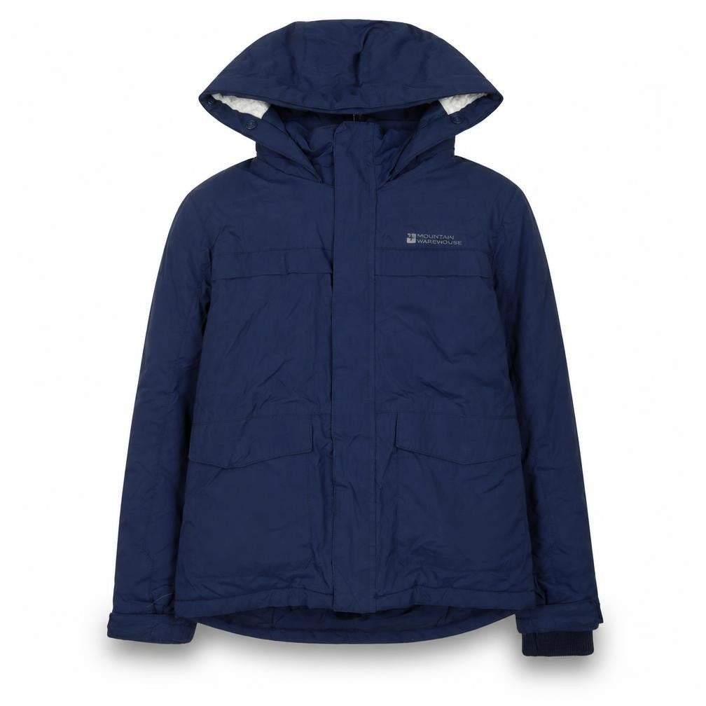 Mountain Warehouse Boys Blue Parka Jacket, Size 7-8, Waterproof