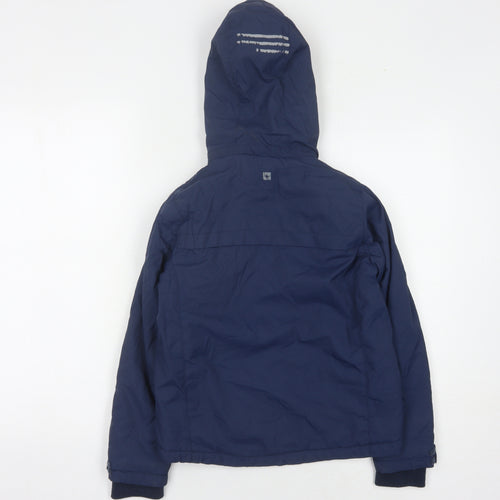 Mountain Warehouse Boys Blue Parka Jacket, Size 7-8, Waterproof