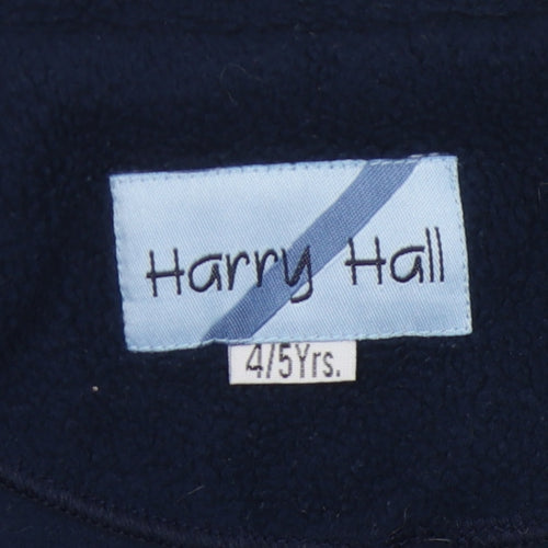 Harry Hall Girls Blue Fleece Jacket 4-5 Years Zip Casual