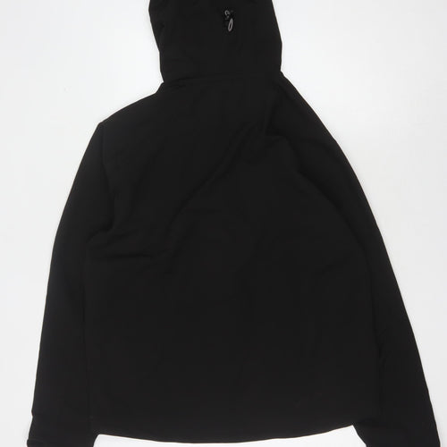Acode Men's Black Basic Jacket L Hooded Zipped Pockets