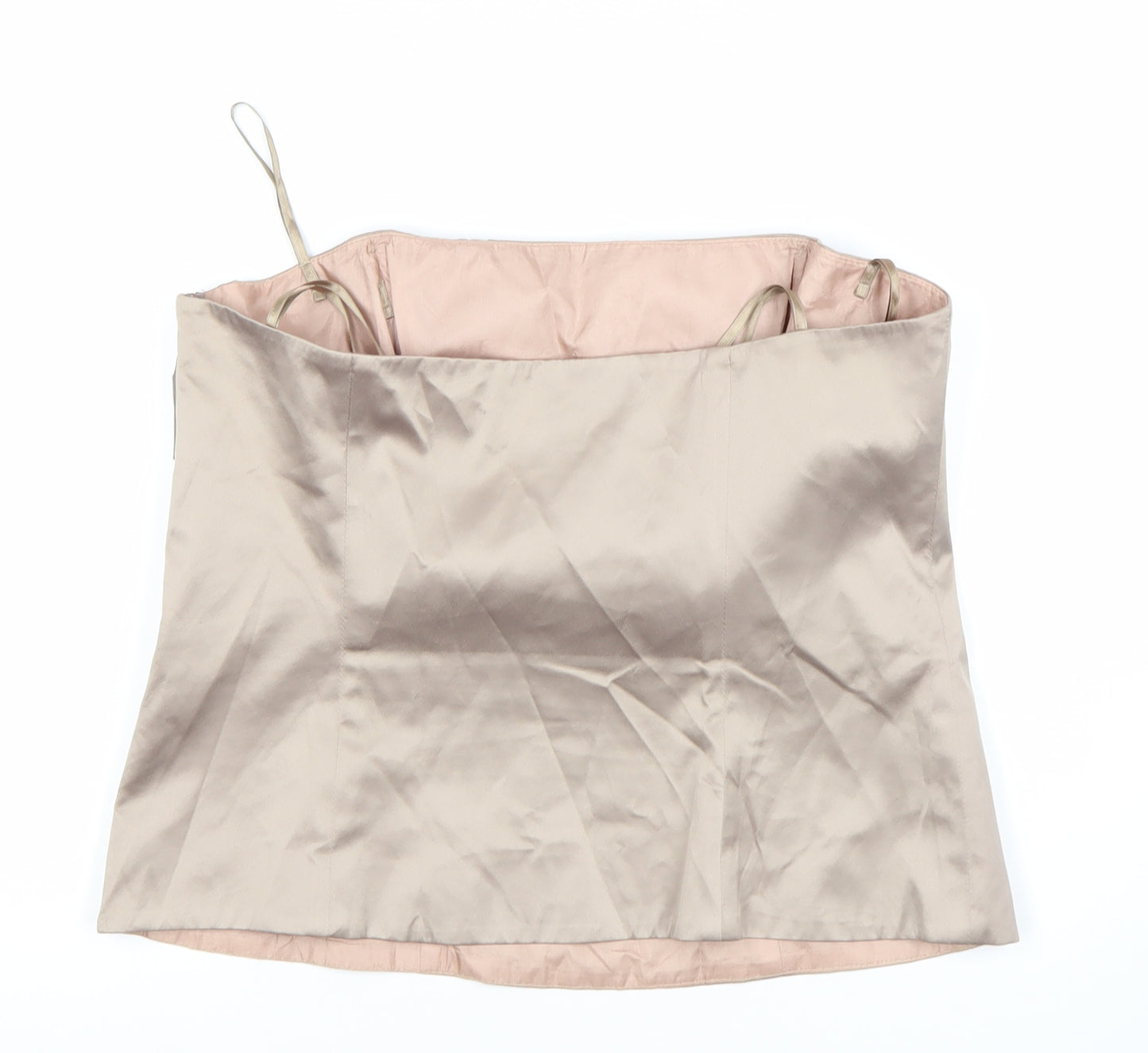 Principles Beige Women's Camisole Blouse with Bow - Size 14