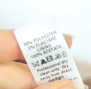 Principles Beige Women's Camisole Blouse with Bow - Size 14