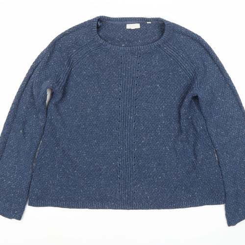 Patract Women's Blue Chunky-Knit Jumper, UK 12