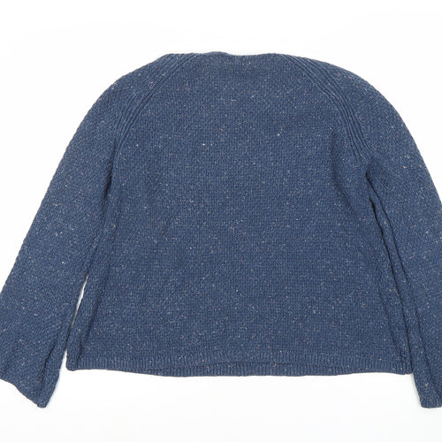 Patract Women's Blue Chunky-Knit Jumper, UK 12